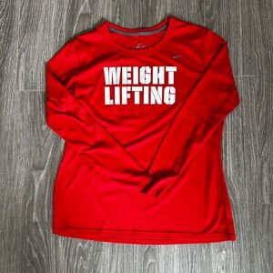 Nike dry fit Weightlifting Long sleeve